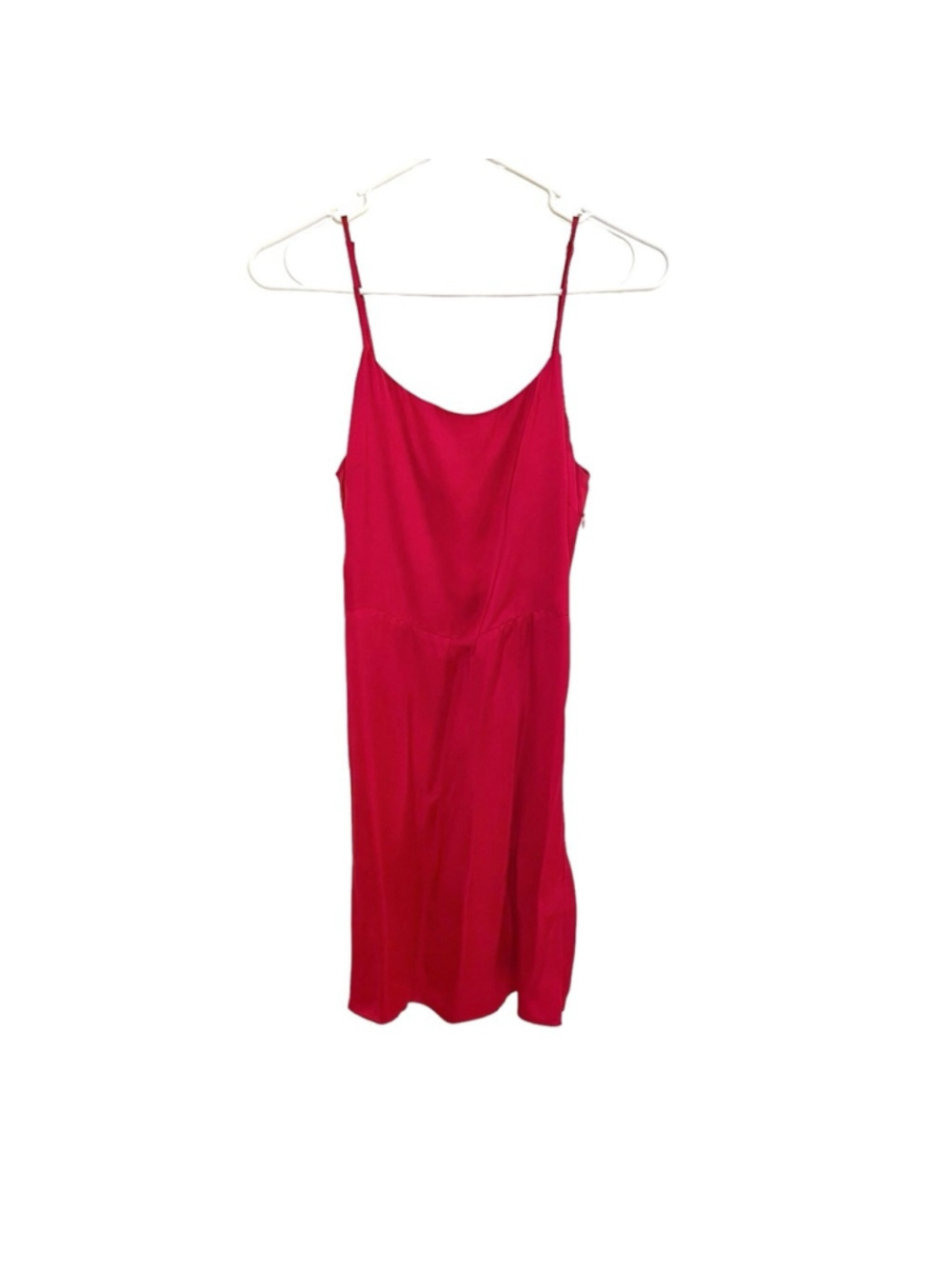 Aritzia Wilfred Red Isabelle Satin Mini Dress Mid-Thigh Size 2 - Picture 5 of 11